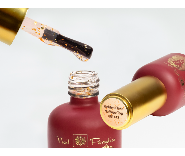 Top Coat - Golden Flake no wipe 10ml